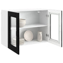 vidaXL Mosogatógép panel Kalmar Fekete tölgy 80 x 31 x 60 cm Faanyag