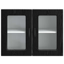 vidaXL Mosogatógép panel Kalmar Fekete tölgy 80 x 31 x 60 cm Faanyag
