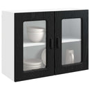 vidaXL Mosogatógép panel Kalmar Fekete tölgy 80 x 31 x 60 cm Faanyag