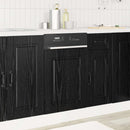 vidaXL Mosogatógép panel Kalmar Fekete tölgy 45 x 1,5 x 57 cm Faanyag