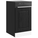 vidaXL Mosogatógép panel Kalmar Fekete tölgy 45 x 1,5 x 57 cm Faanyag