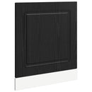 vidaXL Mosogatógép panel Kalmar Fekete tölgy 60 x 1,5 x 57 cm Faanyag