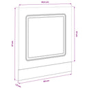 vidaXL Mosogatógép panel Kalmar Fekete tölgy 60 x 1,5 x 57 cm Faanyag