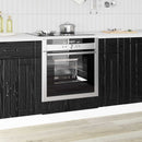 vidaXL Szekrény sütőhöz LUCCA Fekete Tölgy 60 x 46 x 81,5 cm