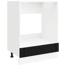 vidaXL Szekrény sütőhöz LUCCA Fekete Tölgy 60 x 46 x 81,5 cm