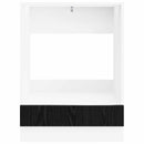 vidaXL Szekrény sütőhöz LUCCA Fekete Tölgy 60 x 46 x 81,5 cm
