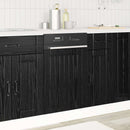 vidaXL Mosogatógép panel LUCCA Fekete Tölgy 45 x 1,5 x 57 cm