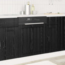 vidaXL Mosogatógép panel LUCCA Fekete Tölgy 60 x 1,5 x 57 cm