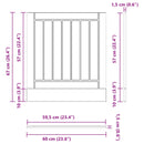 vidaXL Mosogatógép panel LUCCA Fekete Tölgy 60 x 1,5 x 57 cm