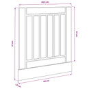 vidaXL Mosogatógép panel LUCCA Fekete Tölgy 60 x 1,5 x 57 cm