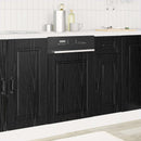 vidaXL Mosogatógép panel PORTO Fekete tölgy 45 x 1,5 x 57 cm Faanyag