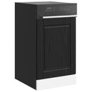 vidaXL Mosogatógép panel PORTO Fekete tölgy 45 x 1,5 x 57 cm Faanyag