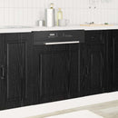 vidaXL Mosogatógép panel PORTO Fekete tölgy 60 x 1,5 x 57 cm Faanyag