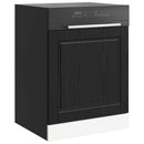 vidaXL Mosogatógép panel PORTO Fekete tölgy 60 x 1,5 x 57 cm Faanyag