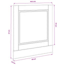 vidaXL Mosogatógép panel PORTO Fekete tölgy 60 x 1,5 x 57 cm Faanyag