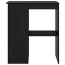 vidaXL Bárasztal polcokkal Fekete tölgy 90 x 47.5 x 103.5 cm Faanyag