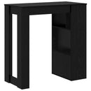vidaXL Bárasztal 102 x 50 x 103,5 cm Szerelt Fa Fekete tölgy
