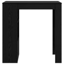 vidaXL Bárasztal 102 x 50 x 103,5 cm Szerelt Fa Fekete tölgy
