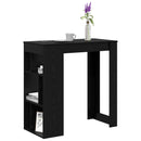 vidaXL Bárasztal 102 x 50 x 103,5 cm Szerelt Fa Fekete tölgy