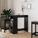 vidaXL Bárasztal polcokkal Fekete tölgy 101 x 40 x 103,5 cm Faanyag