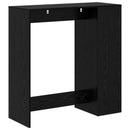 vidaXL Bárasztal polcokkal Fekete tölgy 101 x 40 x 103,5 cm Faanyag