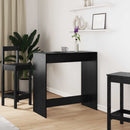 vidaXL Bárasztal Fekete tölgy 102 x 50 x 103,5 cm Faanyag