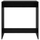 vidaXL Bárasztal Fekete tölgy 102 x 50 x 103,5 cm Faanyag