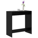 vidaXL Bárasztal Fekete tölgy 102 x 50 x 103,5 cm Faanyag
