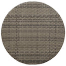 vidaXL Kültéri dohányzóasztal Szürke Ø 68 x 30 cm polirattan