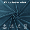 vidaXL Ágykeret fejtámlával Kék 120 x 200 cm Bársony