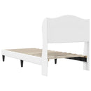 vidaXL Ágykeret fejtámlával Fehér 90 x 200 cm Műbőr