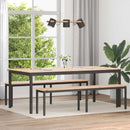 vidaXL Étkezőasztal Természetes 200 x 100 x 75 cm Tömör fenyőfa