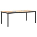 vidaXL Étkezőasztal Természetes 200 x 100 x 75 cm Tömör fenyőfa