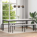 vidaXL Étkezőasztal Fehér 200 x 100 x 75 cm Tömör fenyőfa
