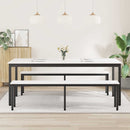 vidaXL Étkezőasztal Fehér 200 x 100 x 75 cm Tömör fenyőfa