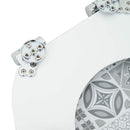 vidaXL Lágy záródású WC ülőke 2 pcs Kék és fehér porcelán 44 x 38 cm