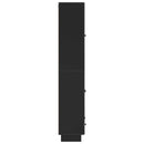 vidaXL Szekrény szett 2 pcs Fekete 66 x 34,5 x 95 cm Szerelt Fa