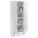vidaXL Szekrény szett 2 pcs Magasfényű Fehér 66 x 34,5 x 95 cm