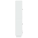 vidaXL Szekrény szett 2 pcs Magasfényű Fehér 66 x 34,5 x 95 cm