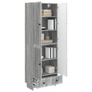vidaXL Szekrény szett 2 pcs Szürke Sonoma 66 x 34,5 x 95 cm Szerelt Fa