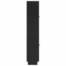 vidaXL Szekrény szett 2 pcs Fekete 66 x 34,5 x 90 cm Szerelt Fa