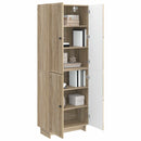 vidaXL Szekrény szett 2 pcs Sonoma Tölgy 66 x 34,5 x 90 cm Szerelt Fa