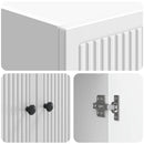 vidaXL Szekrény szett 2 pcs Magasfényű Fehér 66 x 34,5 x 90 cm