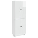 vidaXL Szekrény szett 2 pcs Magasfényű Fehér 66 x 34,5 x 90 cm