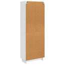 vidaXL Szekrény szett 2 pcs Magasfényű Fehér 66 x 34,5 x 90 cm
