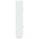 vidaXL Szekrény szett 2 pcs Magasfényű Fehér 66 x 34,5 x 90 cm