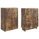 vidaXL Szekrény szett 2 pcs 66 x 34,5 x 90 cm Szerelt Fa