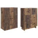 vidaXL Szekrény szett 2 pcs 66 x 34,5 x 90 cm Szerelt Fa