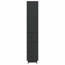 vidaXL Szekrény szett 2 pcs 33 x 34,5 x 90 cm Szerelt Fa