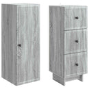 vidaXL Szekrény szett 2 pcs 33 x 34,5 x 90 cm Szerelt Fa